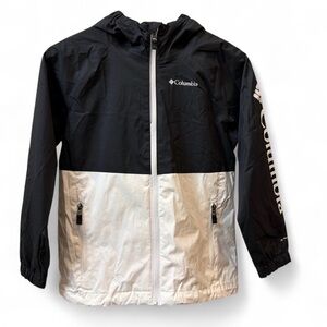 Columbia Two-Tone Black and White Windbreaker